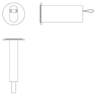 Dimensions of Metrica Martinelli Luce Wall Lamp